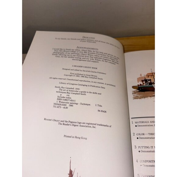 The Art Of Watercolor Ray Campbell Smith Hardcover Book Guide Skills Techniques - Picture 12 of 16